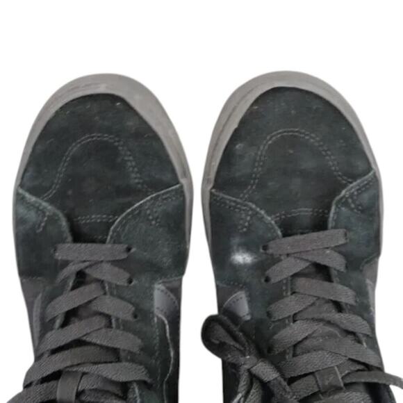 Vans Shoes Mens 7.5 Sneakers Sk8 Hi Skate Athletic Lifestyle Suede Black Casual - Picture 10 of 13
